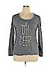 Ann Taylor LOFT Outlet Gray Long Sleeve T-Shirt Size XL - photo 1