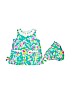 Lilly Pulitzer 100% Cotton Print Teal Dress Size 3-6 mo - photo 1