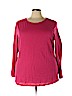 Lane Bryant 100% Cotton Pink Long Sleeve T-Shirt Size 22 - 24 Plus - photo 1