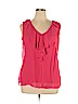 New York & Company 100% Rayon Pink Sleeveless Blouse Size XL - photo 1