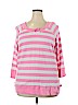 L-RL Lauren Active Ralph Lauren 100% Cotton Pink Thermal Top Size 3X - photo 1