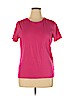 Jones New York Signature Pink Short Sleeve T-Shirt Size XL - photo 1