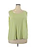 Eileen Fisher 100% Silk Green Sleeveless Silk Top Size 3X - photo 1