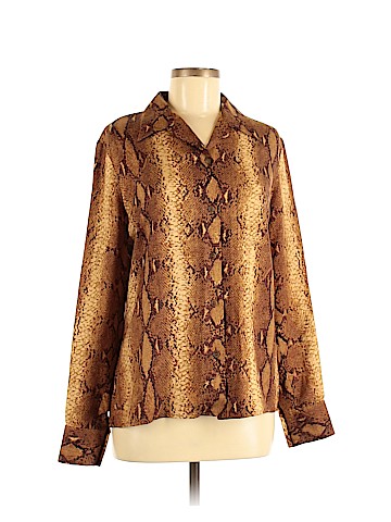 Carlisle Long Sleeve Silk Top (view 1)