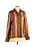Carlisle Brown Long Sleeve Silk Top Size 6 - photo 1