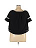 Boohoo Boutique Black Short Sleeve Blouse Size 16 - photo 2