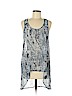 Lush 100% Polyester Blue Sleeveless Blouse Size M - photo 1