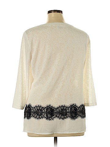 Soho JEANS NEW YORK & COMPANY 3/4 Sleeve Top (view 2)