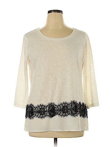 Soho JEANS NEW YORK & COMPANY 3/4 Sleeve Top (view 1)