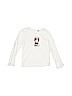 Janie and Jack 100% Cotton Graphic Ivory Long Sleeve T-Shirt Size 4 - photo 1