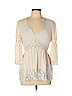 Catherine Malandrino Ivory 3/4 Sleeve Blouse Size L - photo 1