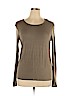 New York & Company Brown Long Sleeve Top Size 14 - photo 1