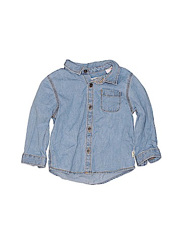Zara Baby Long Sleeve Button-Down Shirt (view 1)