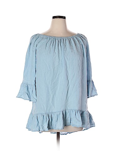 Terra & Sky 3/4 Sleeve Blouse (view 1)