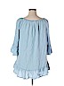 Terra & Sky 100% Lyocell Blue 3/4 Sleeve Blouse Size 0X - photo 2