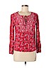 Candie's 100% Rayon Red Long Sleeve Blouse Size M - photo 1