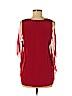 DKNY Red Sleeveless Silk Top Size S - photo 2