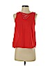 Monteau 100% Polyester Red Sleeveless Blouse Size S - photo 1