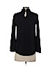 Ann Taylor LOFT Black Long Sleeve Top Size XXS (petite) - photo 2