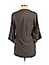 Ella Moss 100% Silk Gray 3/4 Sleeve Silk Top Size M - photo 2