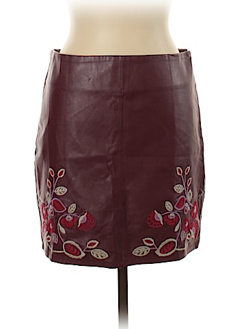 Romeo & Juliet Couture Faux Leather Skirt (view 1)