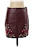 Romeo & Juliet Couture 100% Polyurethane Red Faux Leather Skirt Size L - photo 1