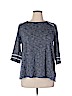 Lane Bryant Blue 3/4 Sleeve Top Size 14 - 16 Plus - photo 1