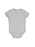 Gymboree 100% Cotton Gray Short Sleeve Onesie Size 3-6 mo - photo 2
