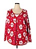 Quacker Factory 100% Cotton Red Pullover Sweater Size 2X - photo 1