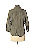 American Eagle Outfitters 100% Lyocell Green 3/4 Sleeve Button-Down Shirt Size L - photo 2