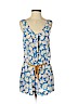 Diane von Furstenberg 100% Silk Blue Romper Size 4 - photo 1