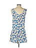 Diane von Furstenberg 100% Silk Blue Romper Size 4 - photo 2
