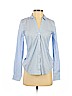 H&M Blue Long Sleeve Button-Down Shirt Size 2 - photo 1