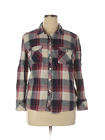 Faded Glory Long Sleeve Button-Down Shirt (view 1)