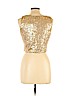 Belle Badgley Mischka 100% Nylon Tan Sleeveless Blouse Size 10 - photo 2