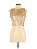 Belle Badgley Mischka 100% Nylon Tan Sleeveless Blouse Size 10 - photo 1