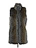 Charlotte Russe Gray Faux Fur Vest Size S - photo 1