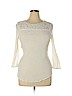 St. John's Bay Ivory 3/4 Sleeve Blouse Size XL - photo 1
