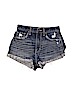 Hollister 100% Cotton Blue Denim Shorts Size 0 - photo 1