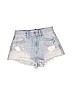 Hollister 100% Cotton Blue Denim Shorts Size 0 - photo 1