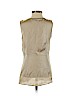 Banana Republic 100% Polyester Tan Sleeveless Blouse Size 0 (petite) - photo 2
