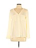 Forever 21 100% Polyester Ivory Long Sleeve Blouse Size L - photo 1