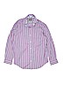 Thomas Dean 100% Cotton Stripes Purple Long Sleeve Button-Down Shirt Size L (youth) - photo 1