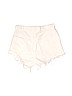 Hollister 100% Polyester White Denim Shorts Size 0 - photo 2