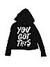 Justice Black Pullover Hoodie Size 8 - photo 1