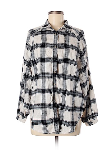 American Eagle Outfitters Long Sleeve Button-Down Shirt (view 1)