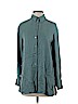 Theory 100% Polyester Green Long Sleeve Blouse Size P (petite) - photo 1