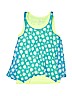 Justice Print Green Sleeveless Top Size 18 - photo 1