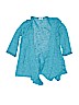Mudd Solid Blue Cardigan Size 10 - photo 1