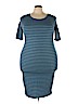 Lularoe Blue Casual Dress Size 3X - photo 1